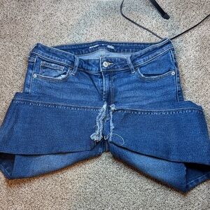 Old Navy Women's Dark Blue Rockstar Super Skinny Jeans